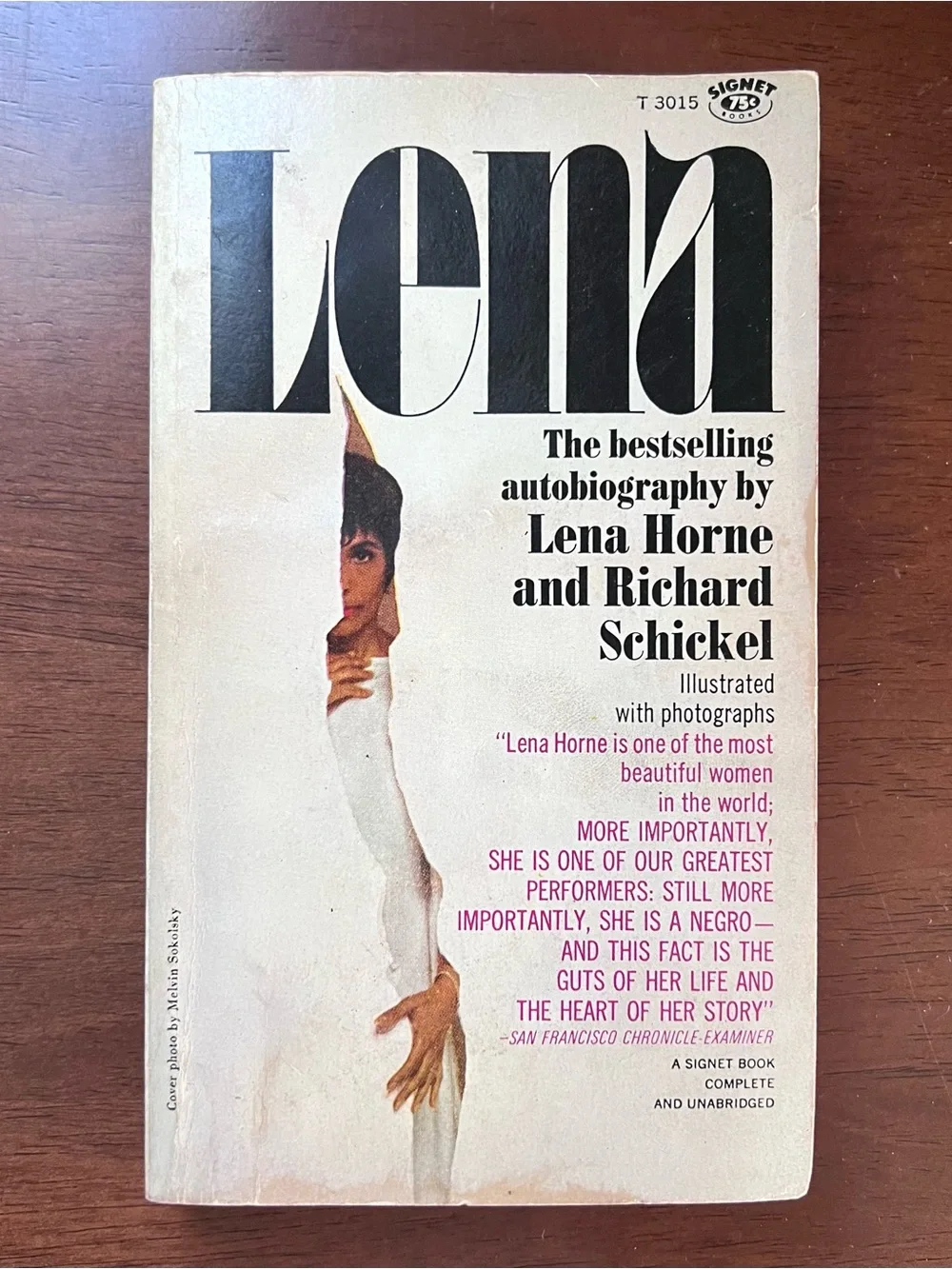 Lena by Lena Horne First Signet Printing 1966 Mass Paperback Mid-Century MCM
